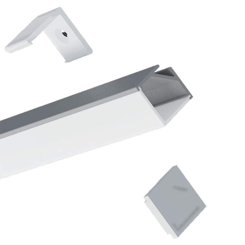 Corner Channel Aluminum LED Profile For 10mm LED Strip Lights